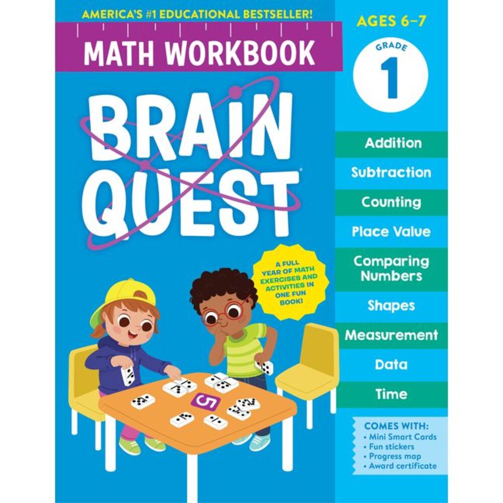 Brain Quest Math Workbook: 1st Grade -- Workman Publishing